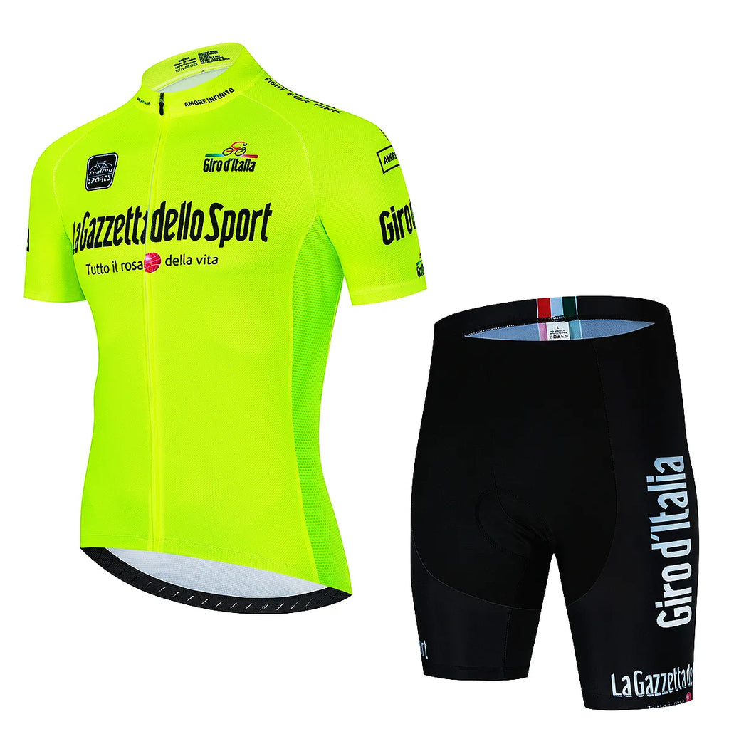 2023 Giro d'Italia Cycling Jersey Set MTB Uniform Bike Wear Ropa Ciclismo Bicycle Clothes Short Cycling Clothing Maillot Culotte-WAYBIKER