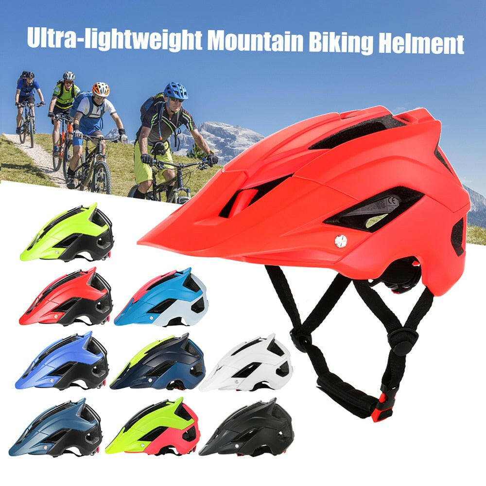 Bicycle Helmet Ultra-lightweight Mountain Bike Cycling Bicycle Helmet Sports Safety Protective Helmet 13 Vents-WAYBIKER