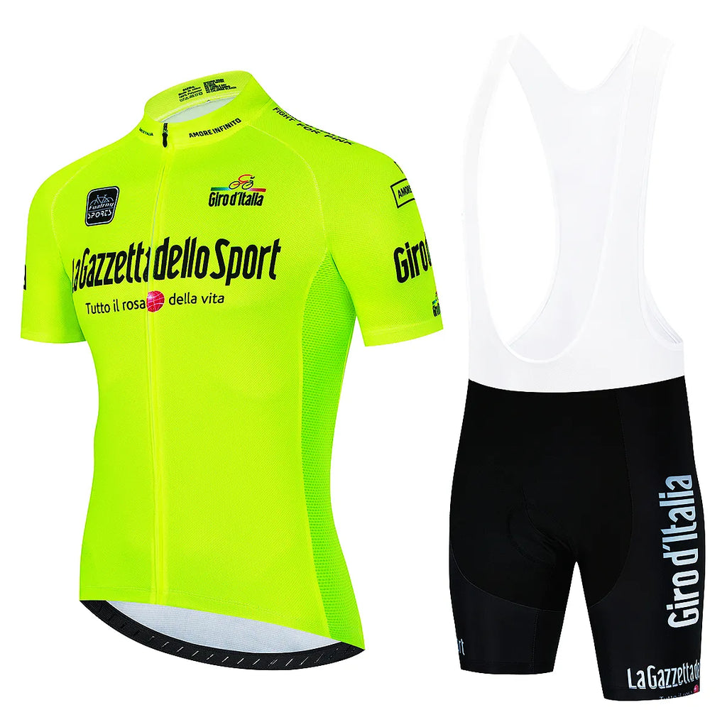 2023 Giro d'Italia Cycling Jersey Set MTB Uniform Bike Wear Ropa Ciclismo Bicycle Clothes Short Cycling Clothing Maillot Culotte-WAYBIKER