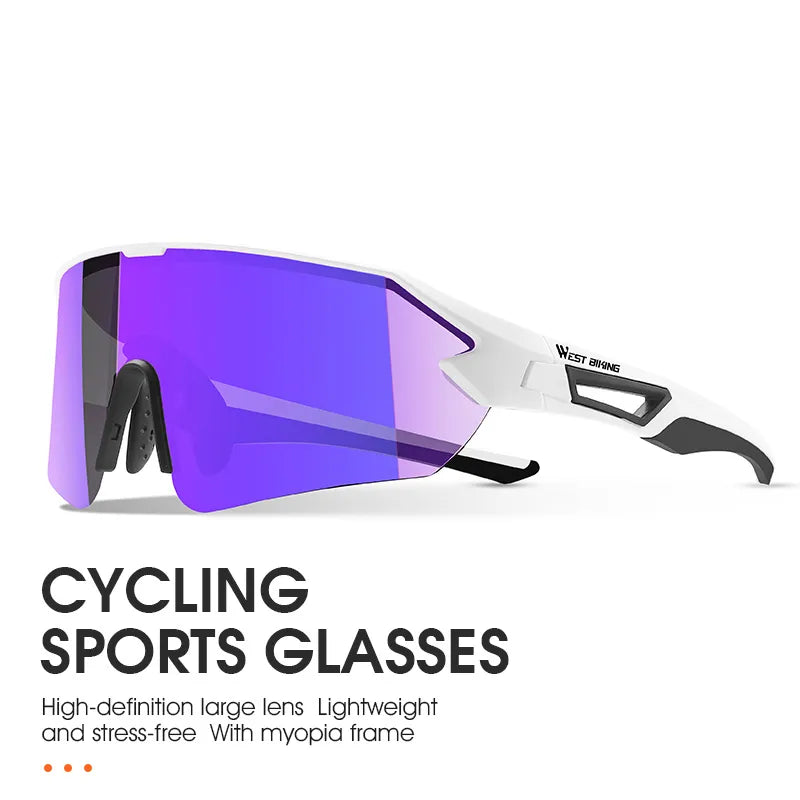 WEST BIKING Cycling Sunglasses UV400 Protection Sports Eyewear Men Women MTB Road Bike Bicycle Glasses Hiking Riding Goggles