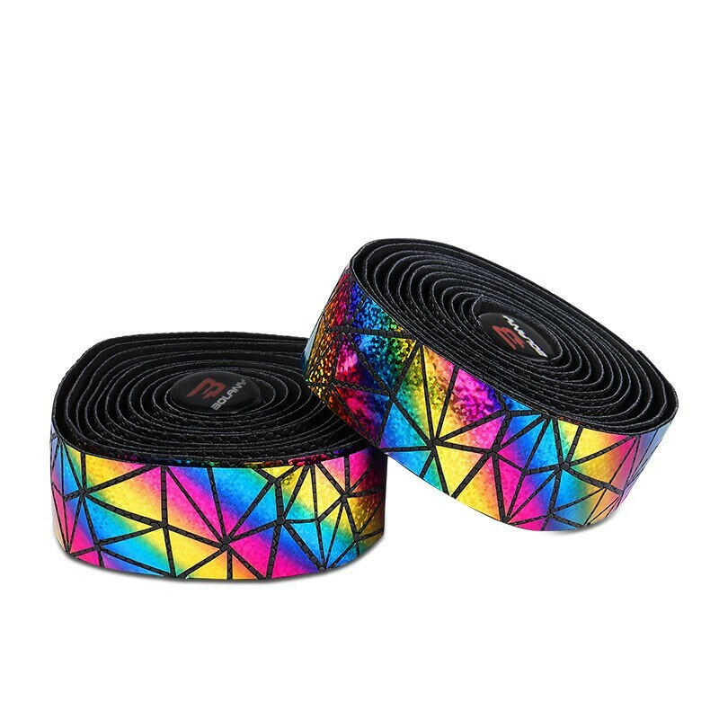 Bolany 1pair Road Bike Handlebar Tape PU Material Handle Bar Tape Sweat Non-slip Belt Cycling Sports Accessories Parts-WAYBIKER