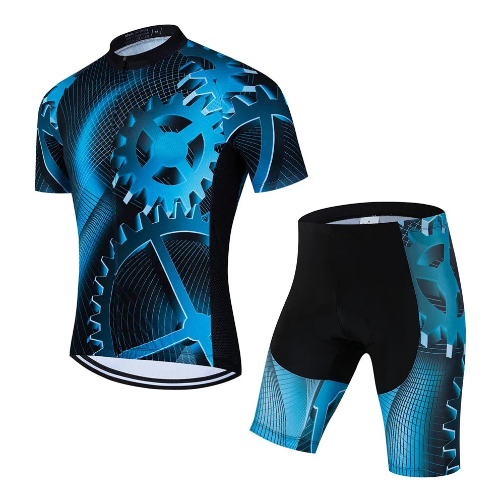 New 2023 Summer Cycling Jersey Suit Breathable Bicycle Clothing Ciclismo Clothes Short Sleeve Sports Cycling Kit Men Camisas-WAYBIKER