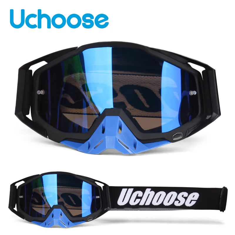 New Protective Glasses Motorcycle Outdoor Sports Windproof Dustproof Eye Glasses Ski Snowboard Goggles Motocross Riot Control 1-WAYBIKER