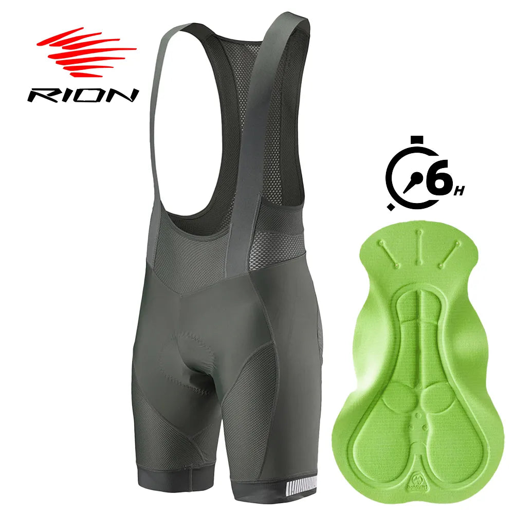 RION Men's Cycling Bib Shorts Padded Bike Tights Biker Brace Mountain Bike MTB Wear Bicycle Clothing Long Distance Dolomiti  Pro-WAYBIKER