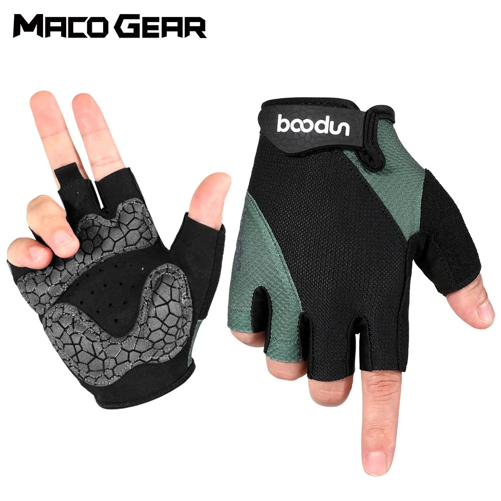 Summer Breathable Cycling Tactical Half Finger Gloves Bike Racing MTB Sport Anti-Slip Shock-Proof Workout Glove Women Men-WAYBIKER