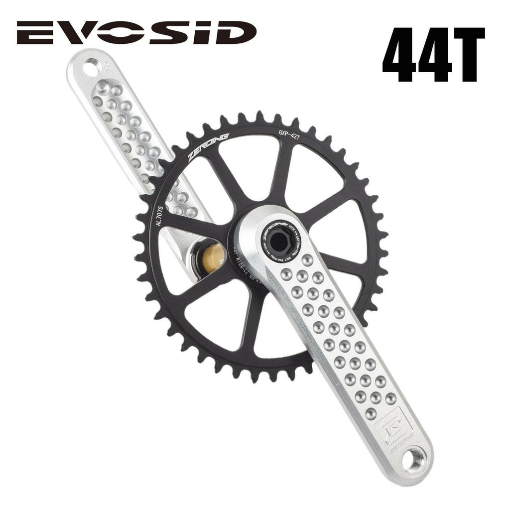 EVOSID Bicycle Crank Ultralight Road Bike Crankset 170mm HollowTech Crank Narrow Wide GXP Chainring With Bracket for Gravel-WAYBIKER