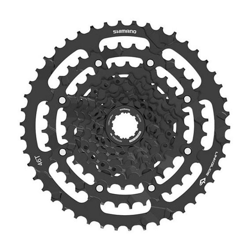 SHIMANO LINKGLIDE Cassette 9-speed CS-LG300-9 11-36T/41T/46T CUES U4000 Series Sprocket 9V 9S Origibal Bike Parts-WAYBIKER