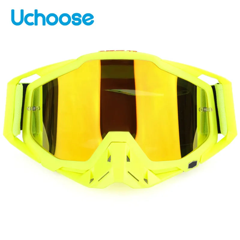 New Protective Glasses Motorcycle Outdoor Sports Windproof Dustproof Eye Glasses Ski Snowboard Goggles Motocross Riot Control 1-WAYBIKER