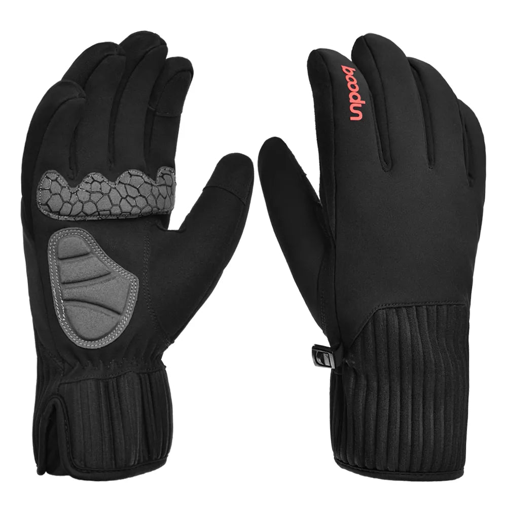 1456bike full finger warm cycling gloves with-WAYBIKER