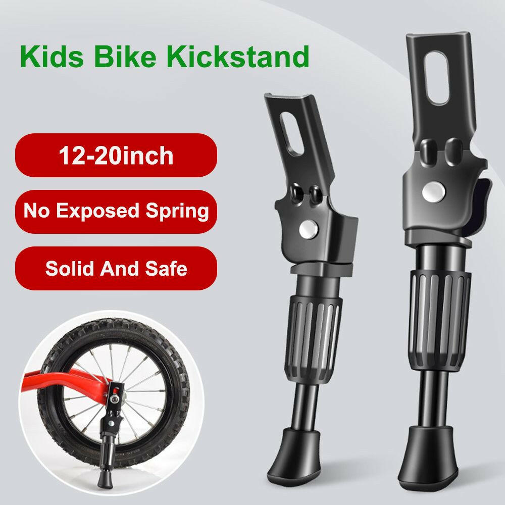 Kids Bike Kickstand Non-Slip Suitable for 12 14 16 18 20 inches Road Bike/Mountain Bike/Folding Bike Bicycle Kickstand-WAYBIKER