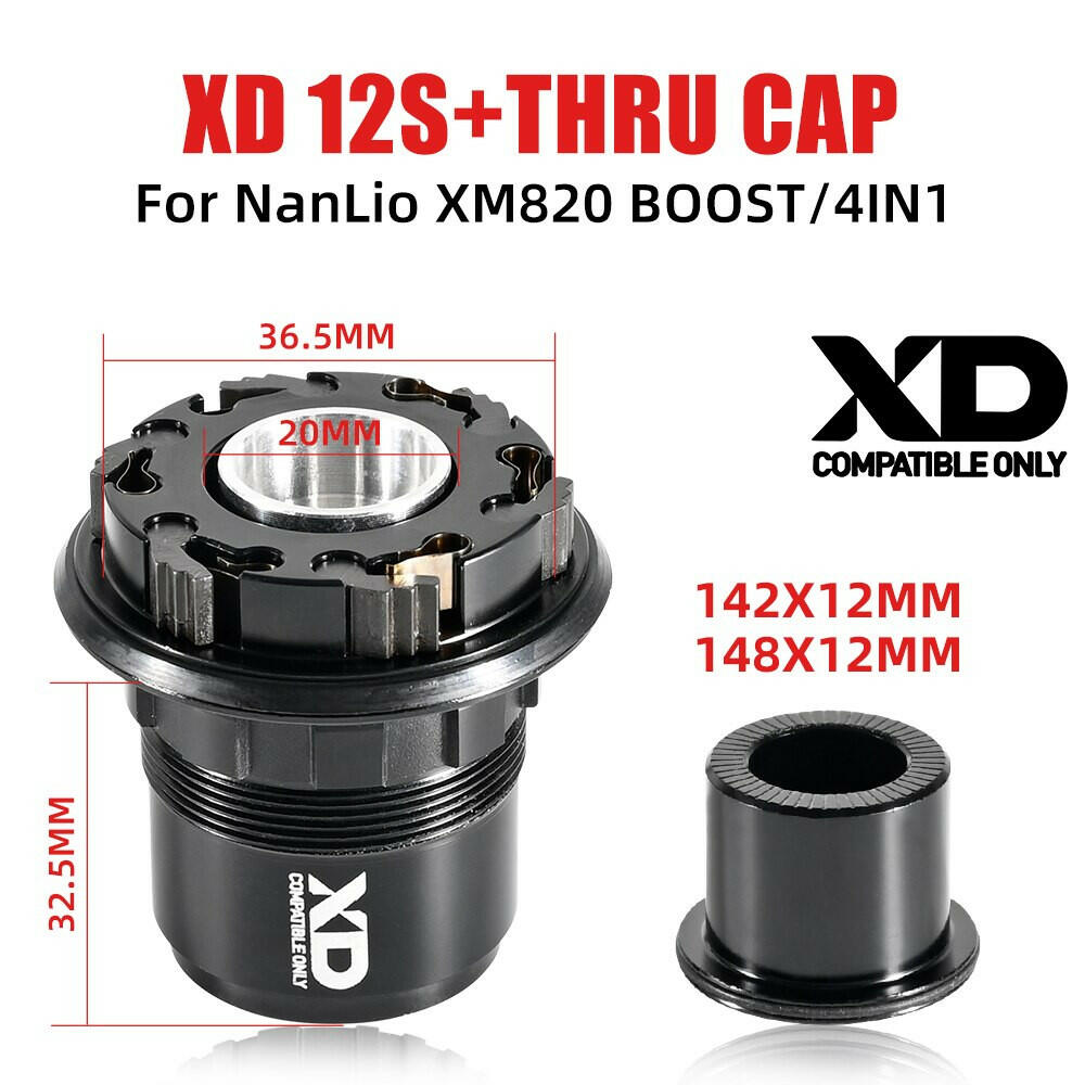 NanLio XM820 4IN1 BOOST 11S 12S Freehub MTB Bicycle Hubs Converters End Cap Adapter 8 9 10 11Speed MS XD HG QR TA Repair Parts-WAYBIKER