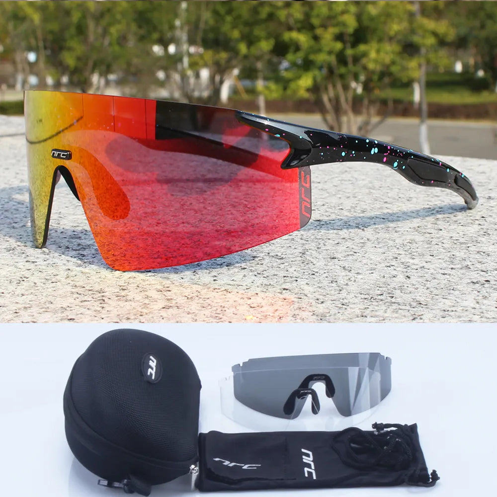 NRC Brand Cycling Sunglasses UV400 TR90 Sports Bicycle Glasses MTB Mountain Bike Fishing Hiking Riding Eyewear for Men Women-WAYBIKER