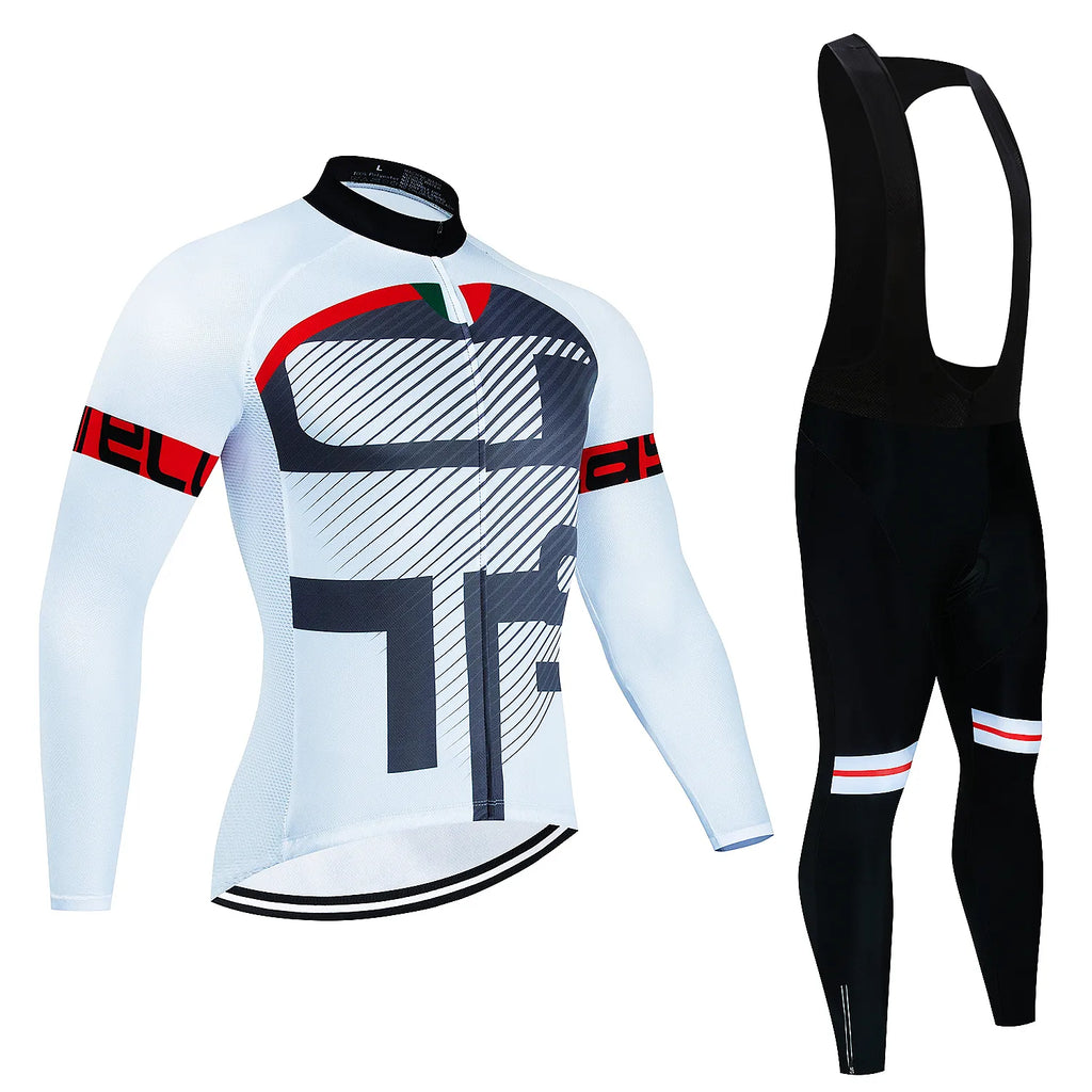 2024 Long Sleeve Cycling Sets Bicycle Clothing Breathable Mountain Cycling Clothes Suits Ropa Ciclismo Verano Triathlon-WAYBIKER