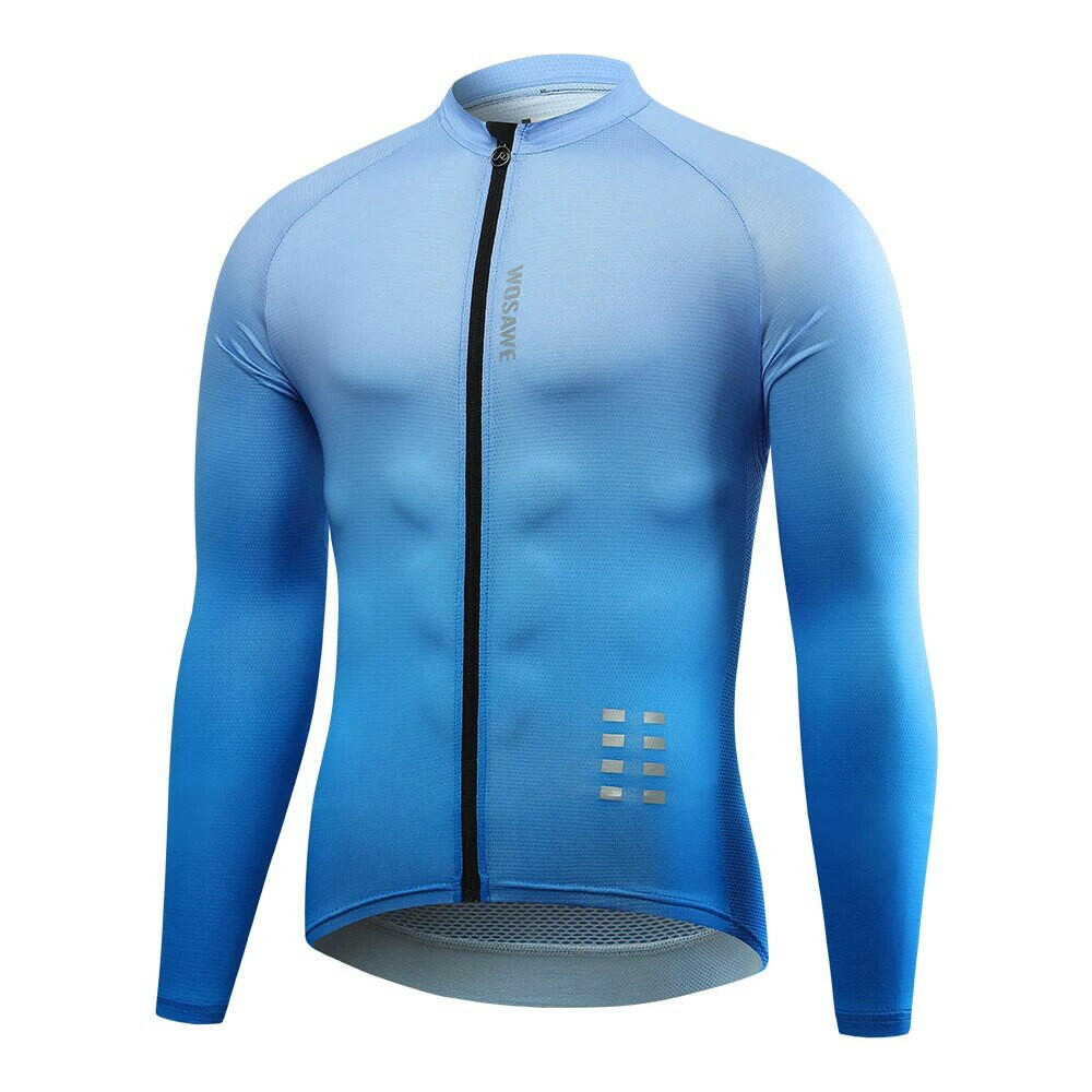 WOSAWE New Cycling Jersey Long Sleeve MTB Bicycle Cycling Clothing Mountain Bike Sportswear Cycling Clothes-WAYBIKER