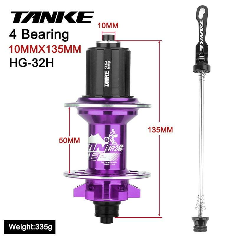 TANKE MTB Hub 6 NBK cubo Sealed Bearing 108 Ring 32 Holes Mountain Bike Disc Brake Aluminum Alloy Bike Hub 7 8 9 10 11 12 Speed-WAYBIKER