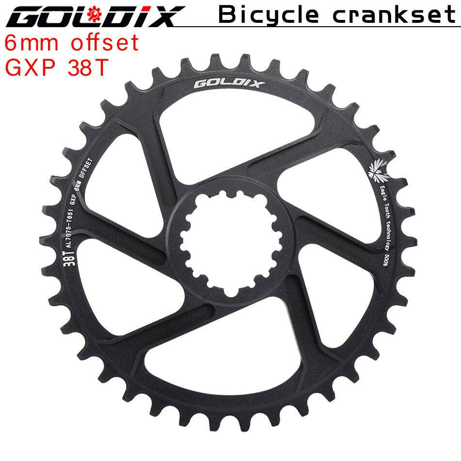 GOLDIX GXP Bicycle Chainring Wide Narrow Teeth Chainwheel 30/32/34/36/38T Crankset Crown for Sram 11/12S NX XX XO GX Single Disc-WAYBIKER