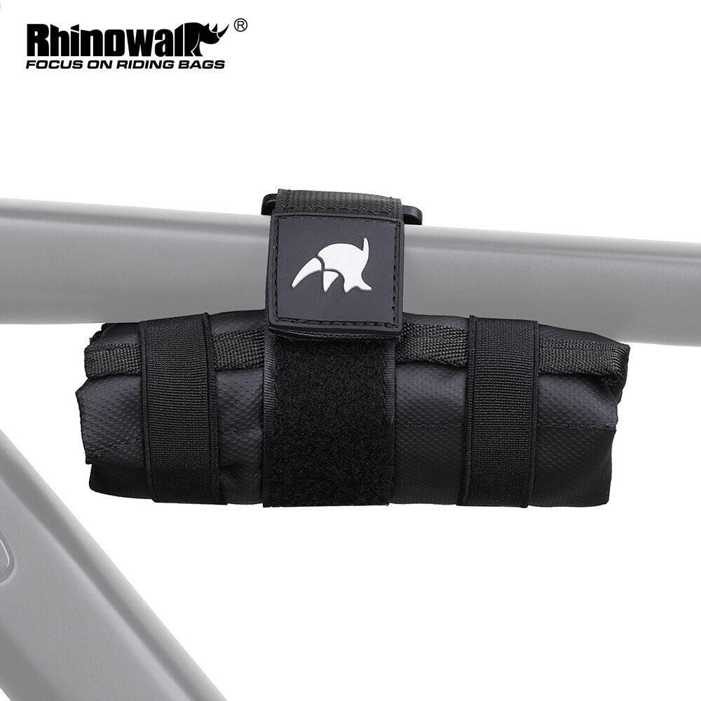 Rhinowalk Bicycle Tool Bag Front Top Tube Frame Bag Saddle Bag Burrito Pack Pouch Cycling Black MTB Road Bike Rear Accessories-WAYBIKER