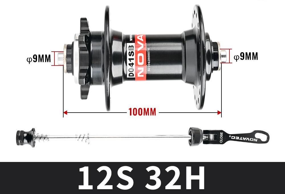 Novatec Bicycle Hubs D041/D442SB MTB Bike CRMO Bearings Steel Freehub Cassette MS Micro Spline 12S For XT/SLX M6100/M7100/M8100-WAYBIKER