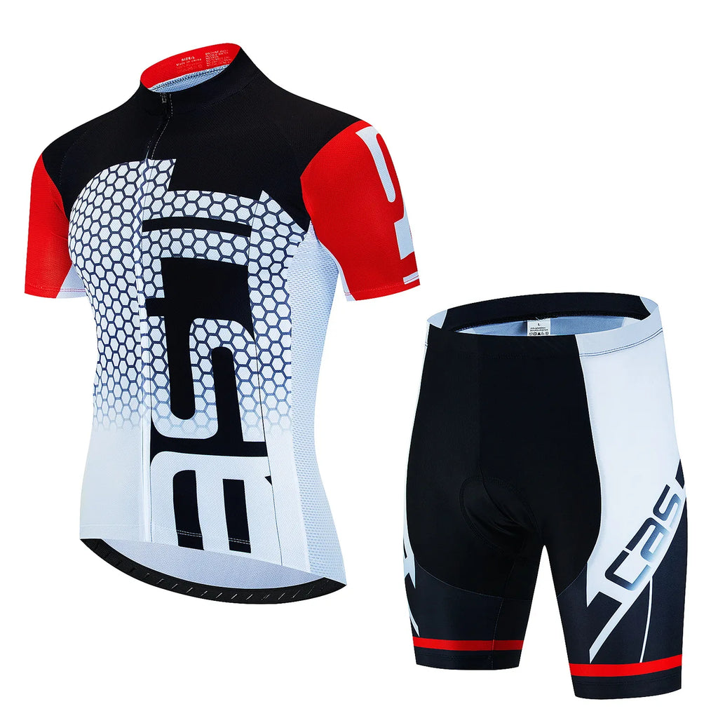 New Cycling Jersey Set Summer Cycling Clothing MTB Bike Clothes Uniform Maillot Ropa Ciclismo Men's Cycling Clothes Bicycle Suit