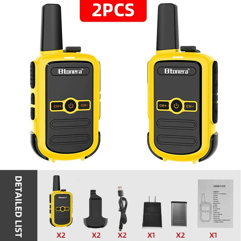 Mini Walkie Talkie Btonera BT-310 Portable Two Way Radio PMR FRS Radio Comunicador Long range Kids Walkie-Talkie for Hotel Busin-WAYBIKER