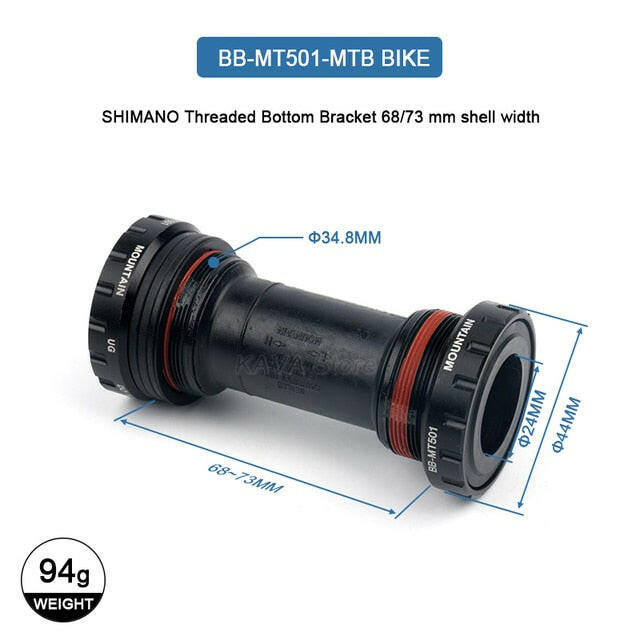 Shimano DEORE XT MT800 MTB Bottom Bracket BB52 MT501 68/73mm MT500 PA press-fit use for M6000/7000/8000 Chainwheel-WAYBIKER