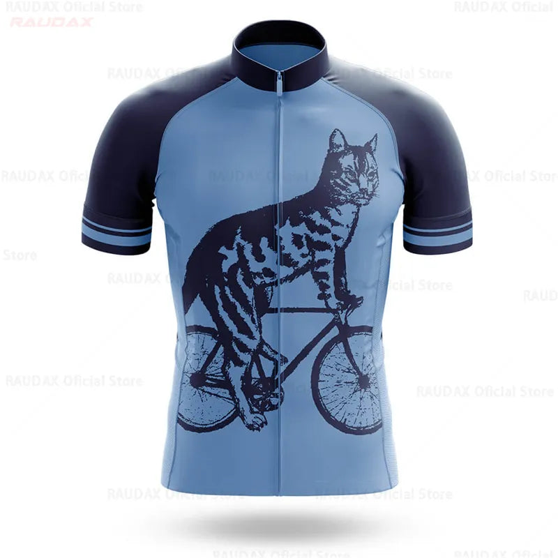 2023 Cycling Jersey Men CAT Bike Top MTB Bicycle Shirt Mountain Road Riding Clothing Short Sleeve Summer