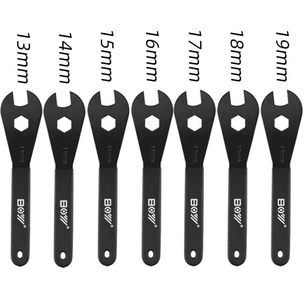 2mm Bicycle Hub Cone Wrench 13/14/15/16/17/18/19mm Open Cone Wrench Bicycle Wheel Pedal Repair Tool-WAYBIKER