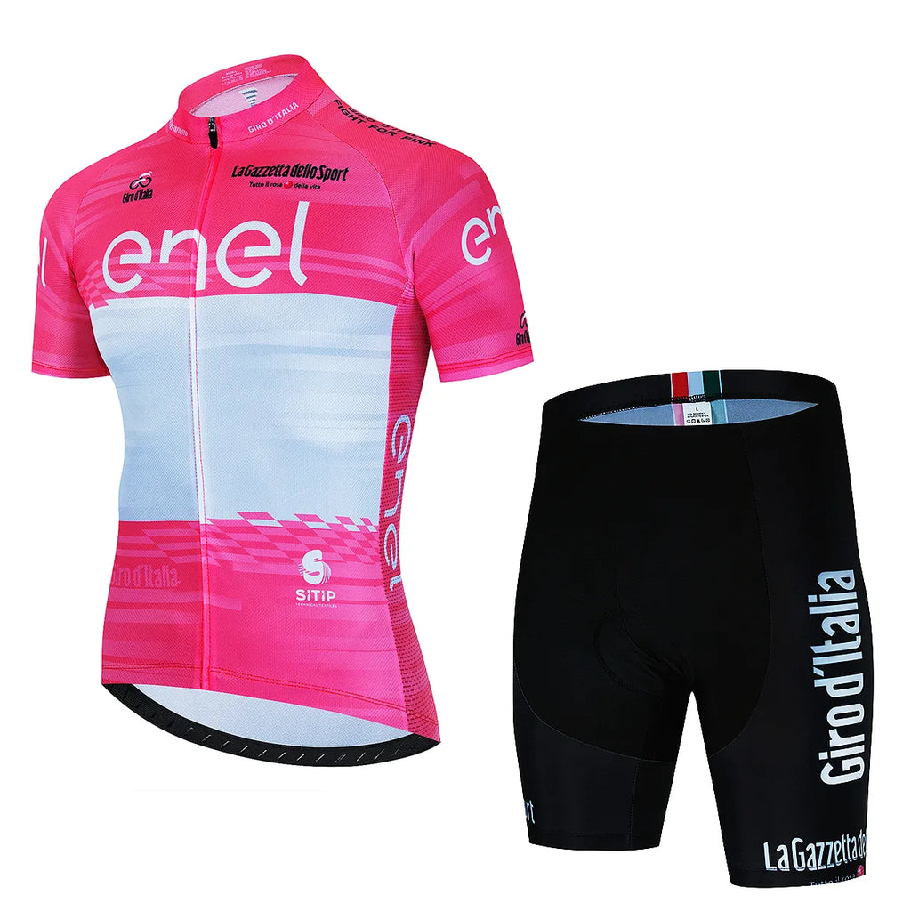 New Tour De Giro D'ITALIA Bicycle Clothes Cycling Jersey Set Summer Bike Short Sleeve Cycling Clothing Mtb Jersey Set Sport Wear-WAYBIKER