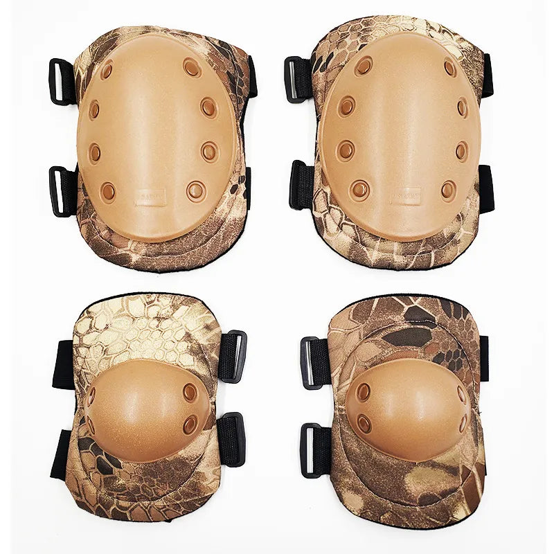 Adult Camo Tactical KneePad Elbow Pads CS Military Cycling Protector Army Airsoft Outdoor Sports Protective Kneepad Safety Gear-WAYBIKER