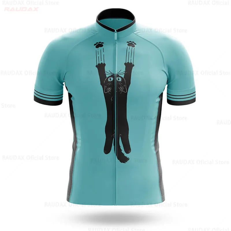 2023 Cycling Jersey Men CAT Bike Top MTB Bicycle Shirt Mountain Road Riding Clothing Short Sleeve Summer