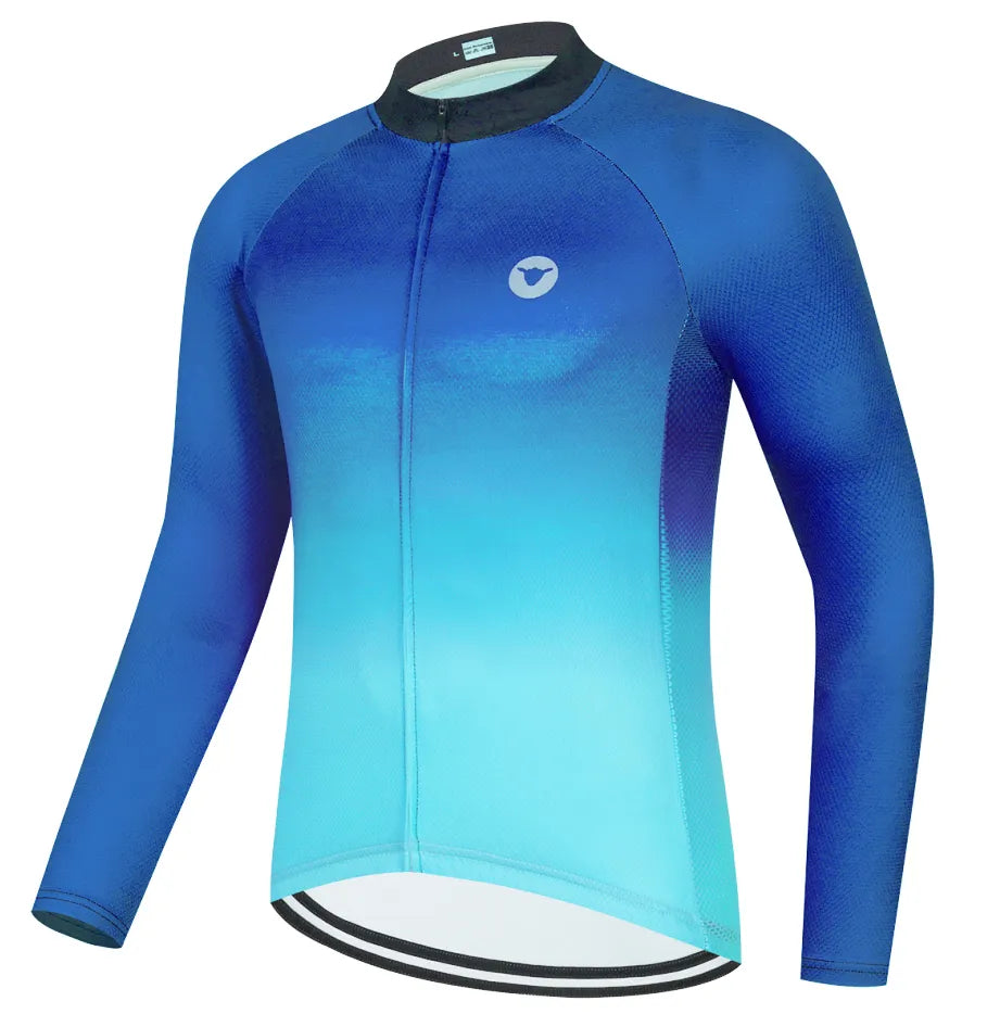 2023 Bicycle Team Cycling Shirts Long Sleeve Men Cycling Jersey Jersey Bike Wear Summer Premium Bicycle Clothing-WAYBIKER