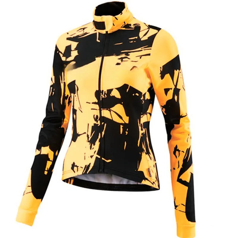 Woman  Cycling Jackets Long Sleeve Jersey Cycle Unforme Maillot Ropa Ciclismo Mujer Road Bike Clothing-WAYBIKER