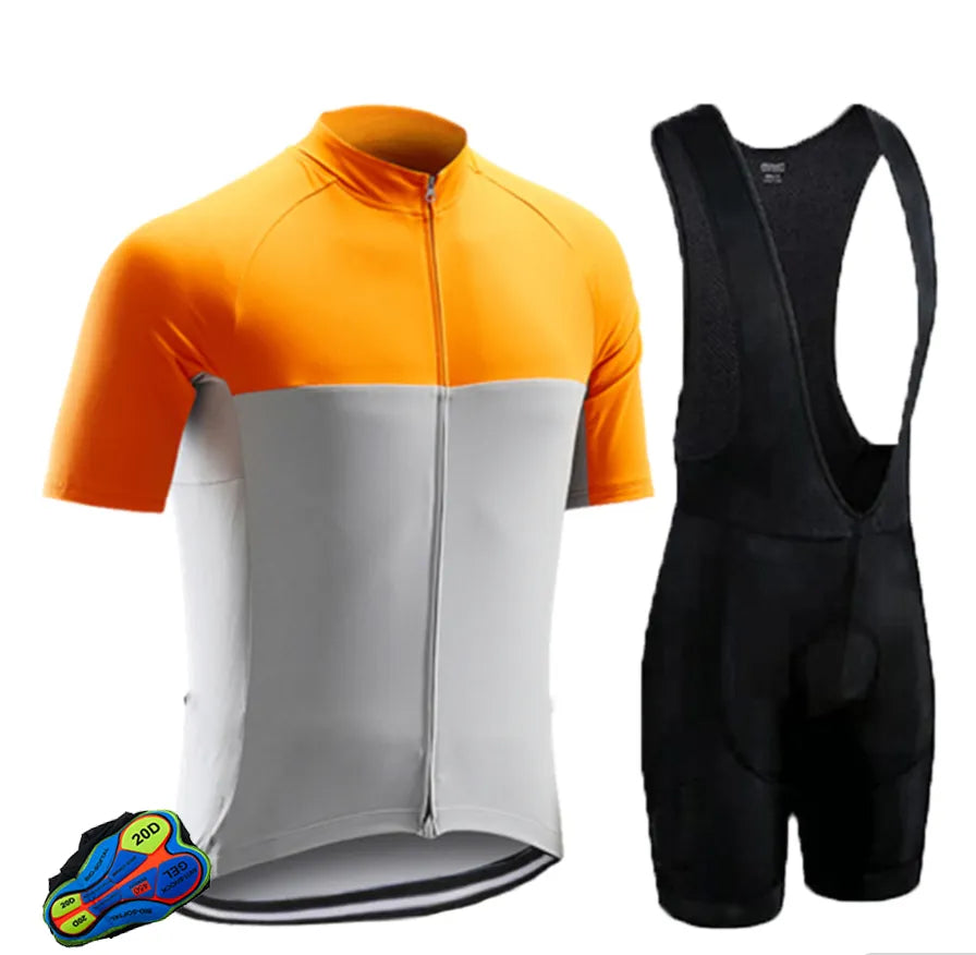 Custom Men's Mountain Bike Riding Clothes Breathable Bicycle Clothing Long-Sleeved Cycling Clothing Sets-WAYBIKER