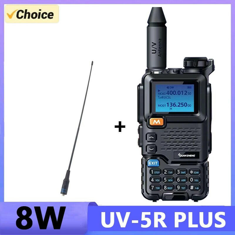 Quansheng UV 5R Plus Walkie Talkie Portable Am Fm Two Way Radio Commutator VHF Station K5 Receiver Band Transceiver UV-K5 UV-K58-WAYBIKER