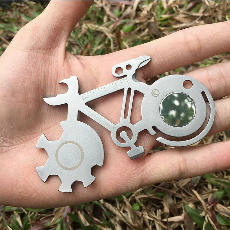 Creative Bike Design Tool Card Mini Portable Bike Tool EDC Key Tool Card-WAYBIKER