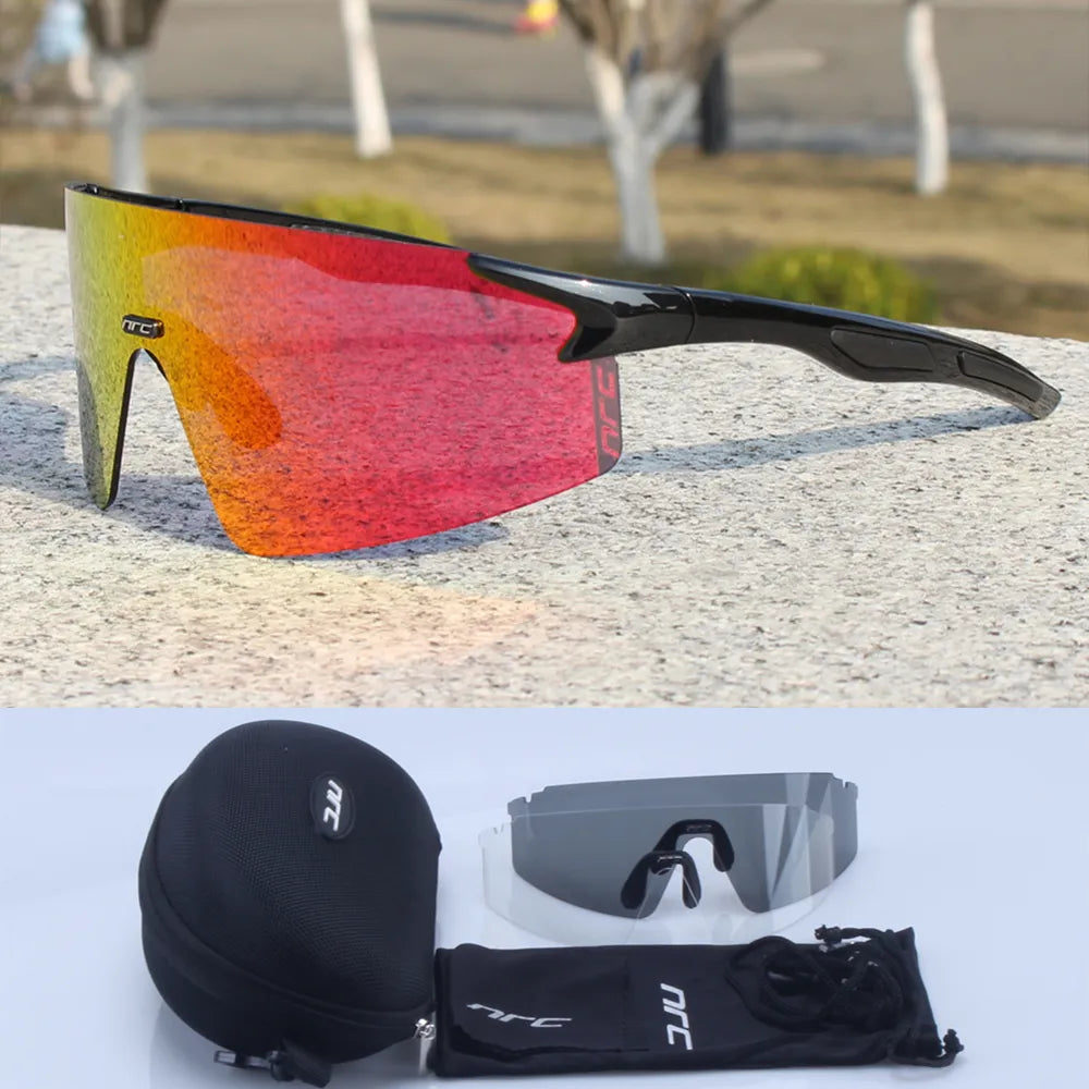 NRC Brand Cycling Sunglasses UV400 TR90 Sports Bicycle Glasses MTB Mountain Bike Fishing Hiking Riding Eyewear for Men Women-WAYBIKER