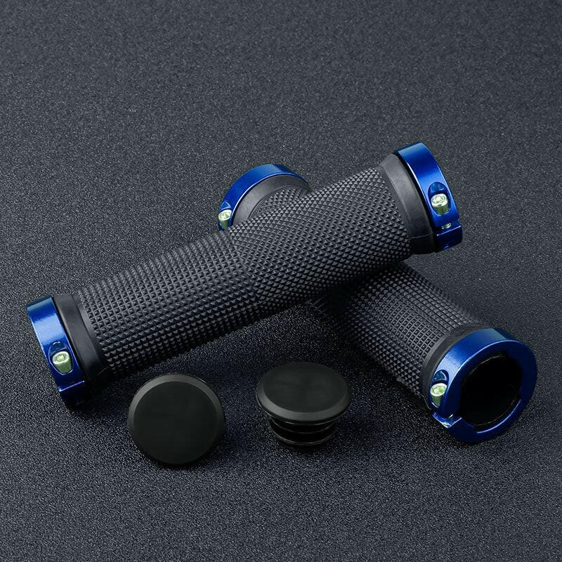 X-TIGER Bicycle Grip Handlebar End Cap Aluminium Alloy Lock Mountain Handle Bar Grips Anti-Skid Rubber Bicycle Skid-Proof Grips