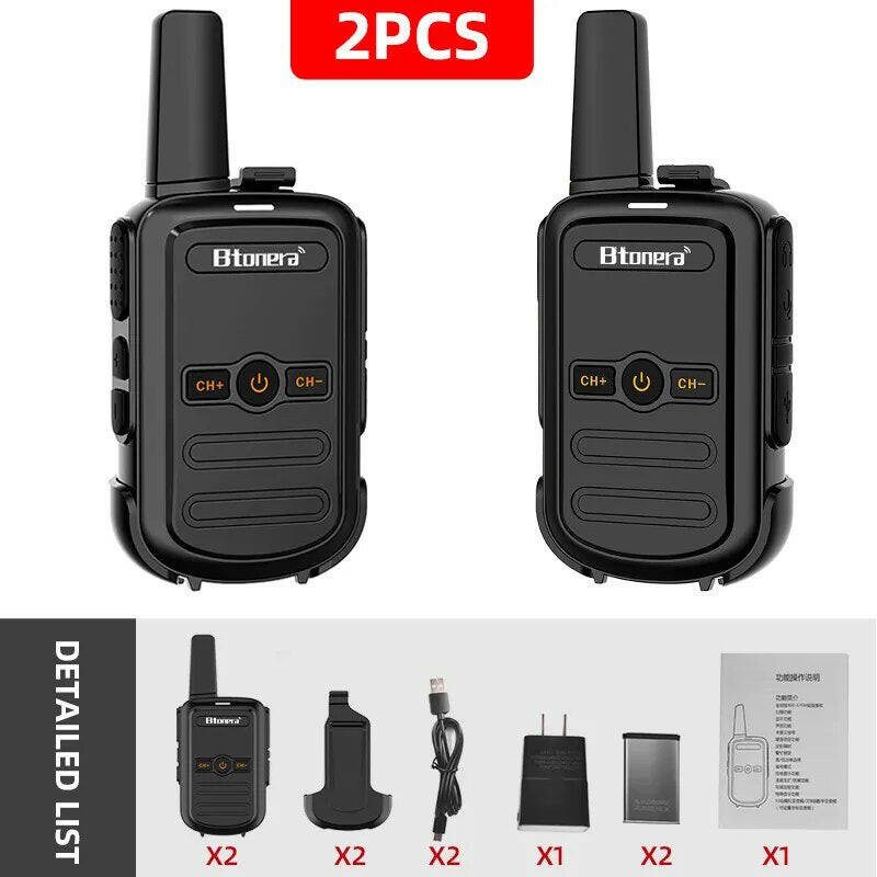 Mini Walkie Talkie Btonera BT-310 Portable Two Way Radio PMR FRS Radio Comunicador Long range Kids Walkie-Talkie for Hotel Busin-WAYBIKER