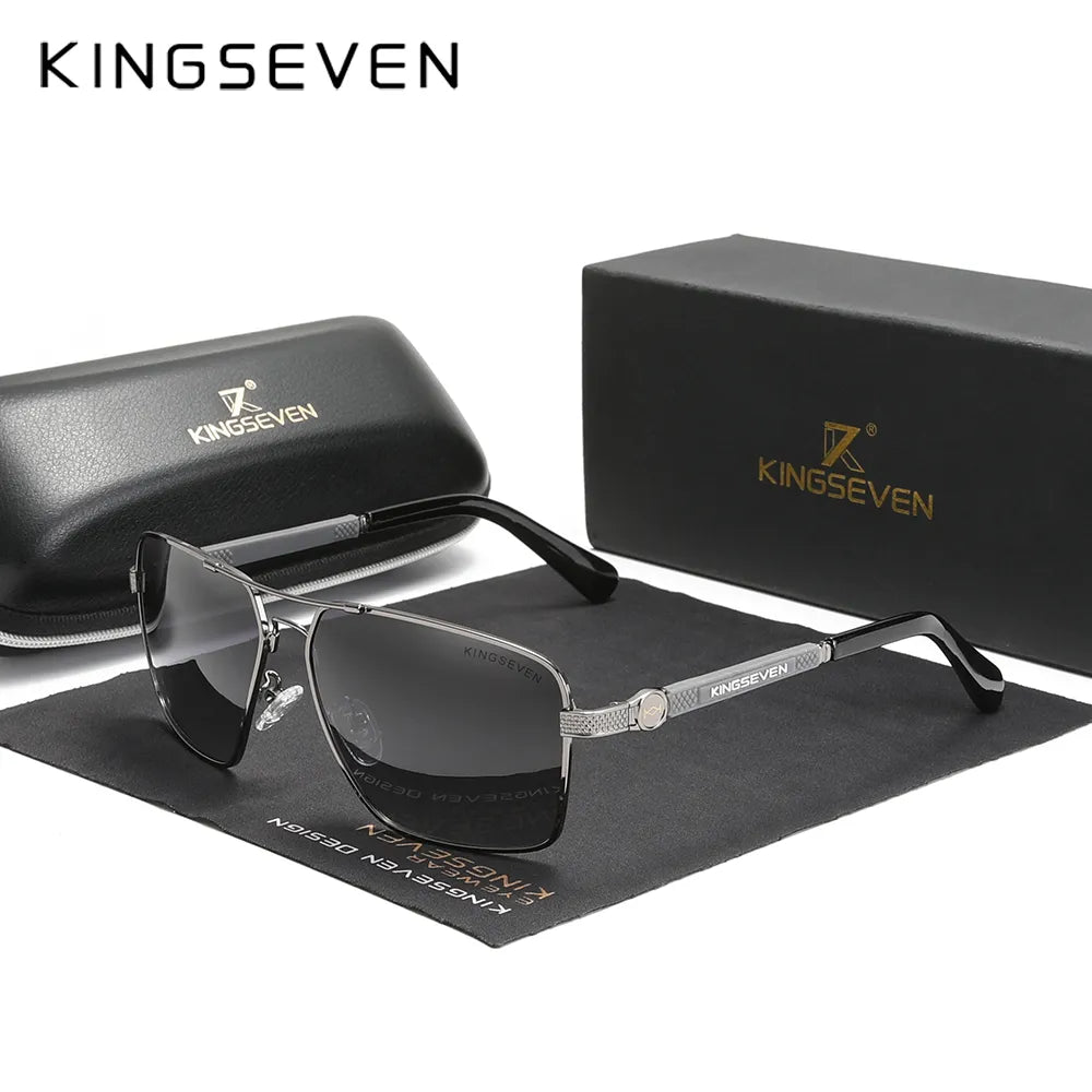 KINGSEVEN New Design Sunglasses Polarized Coating Lens Auto Reset Framework Driving Eyewear For Men/Women-WAYBIKER