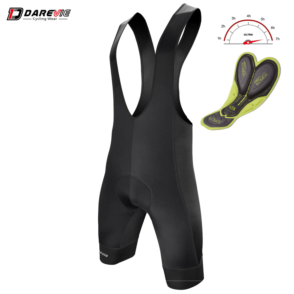 DAREVIE Cycling Bib Shorts Men 7H Italy Elastic Interface Pad Men's Cycling Shorts Pro Team Men Cycling Shorts 7 CM Leg MTB-WAYBIKER