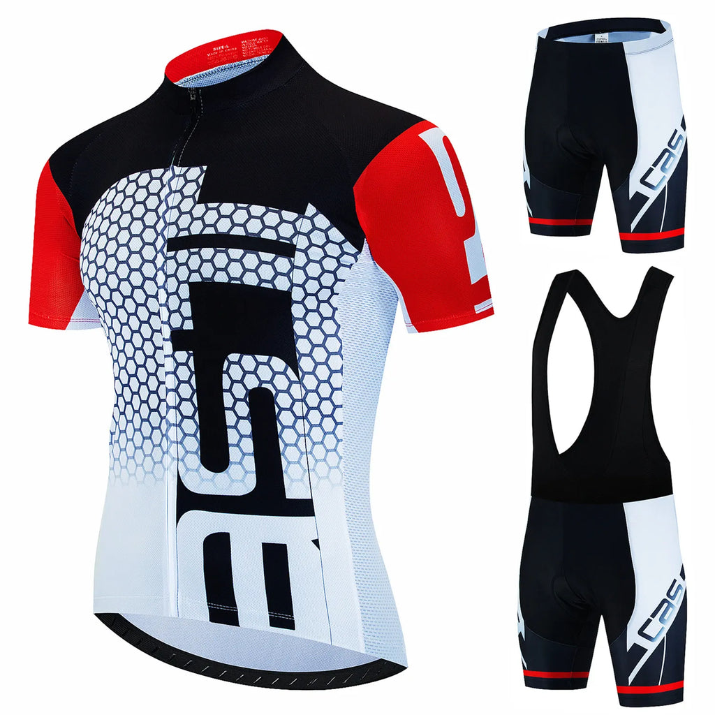 New Cycling Jersey Set Summer Cycling Clothing MTB Bike Clothes Uniform Maillot Ropa Ciclismo Men's Cycling Clothes Bicycle Suit-WAYBIKER