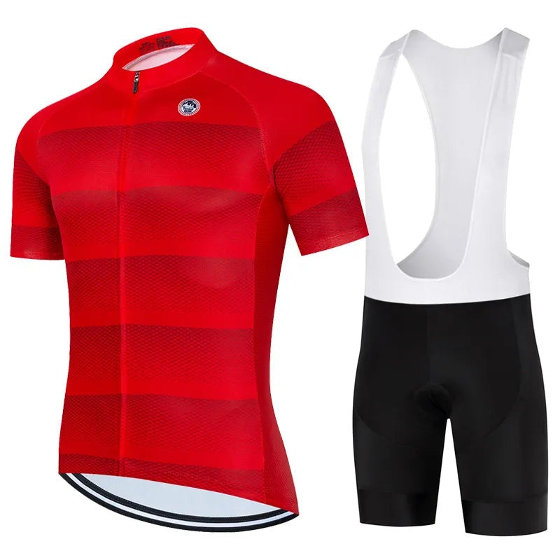 Vendull Pro Cycling Jersey Set Men Cycling Set Outdoor Sport Bike Clothes Breathable Anti-UV MTB Bicycle Clothing Wear Suit Kit-WAYBIKER