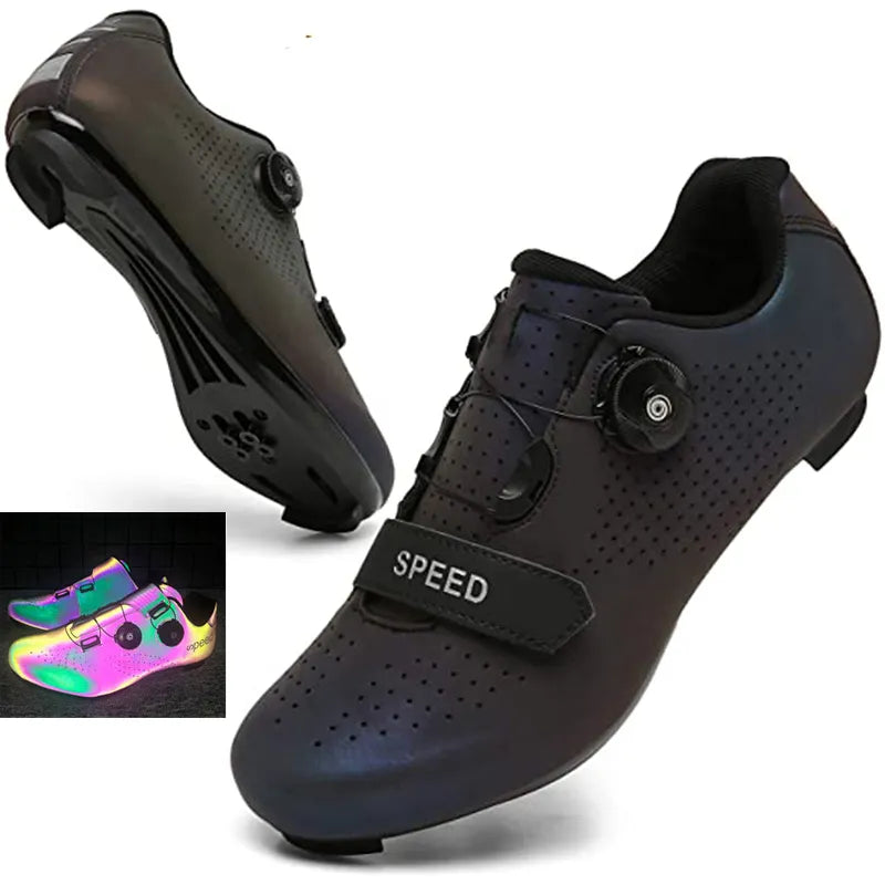 Cycling Shoes MTB Men Self-Locking Road Bike Shoes Speed Sneakers Racing Riding Boots Women SPD Pedal Mountain Bicycle Footwear-WAYBIKER