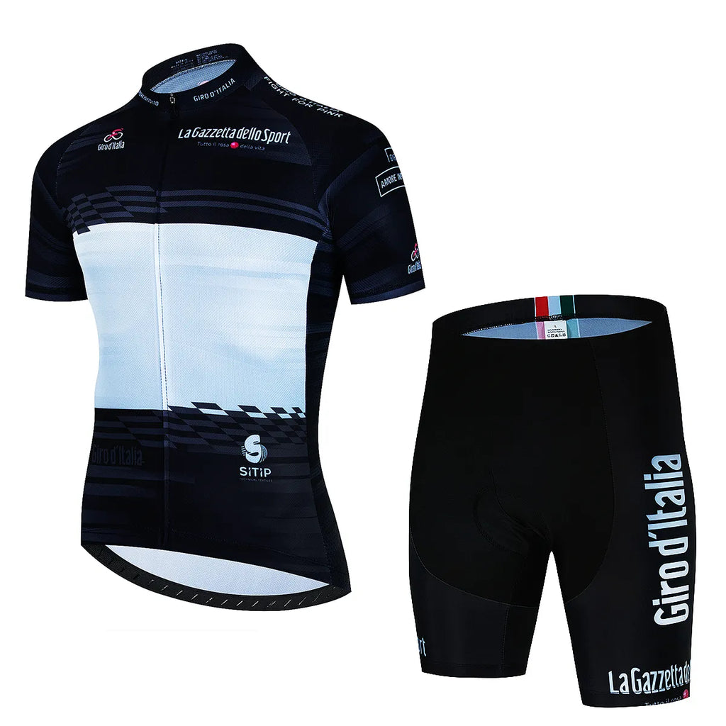 New Tour De Giro D'ITALIA Bicycle Clothes Cycling Jersey Set Summer Bike Short Sleeve Cycling Clothing Mtb Jersey Set Sport Wear-WAYBIKER