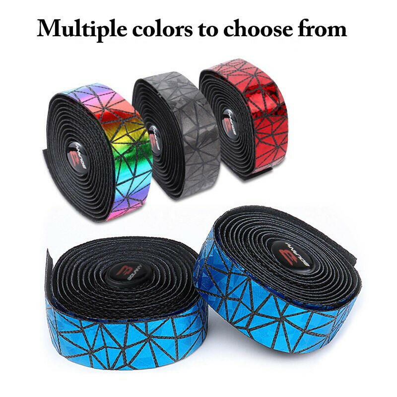 Bolany 1pair Road Bike Handlebar Tape PU Material Handle Bar Tape Sweat Non-slip Belt Cycling Sports Accessories Parts-WAYBIKER