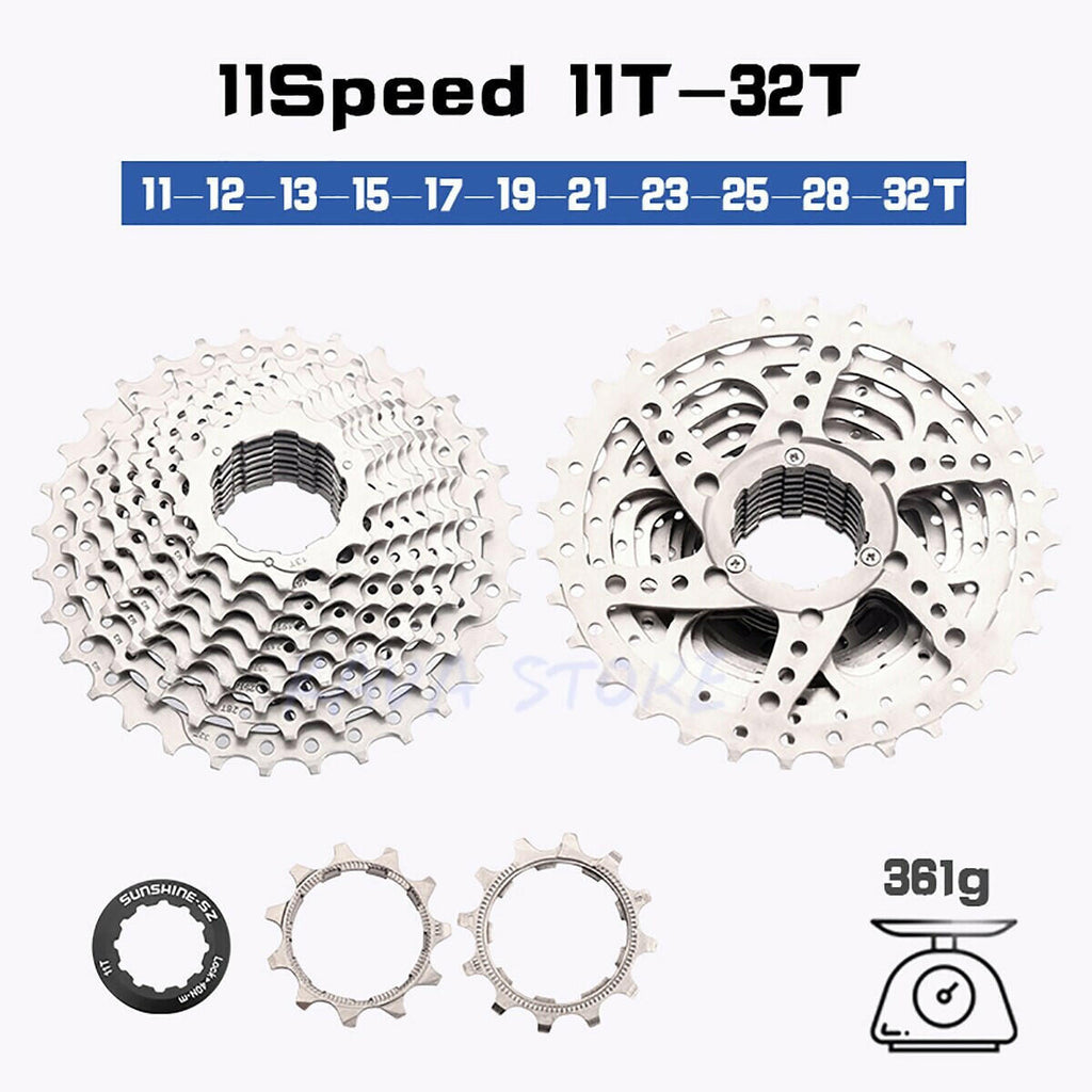 Sunshine MTB Cassette 10 11 12 Speed Road Bike Ratchet 32T 50T 52T 11S Bicycle Freewheel 12V K7 Mountain Bike Ratchet-WAYBIKER