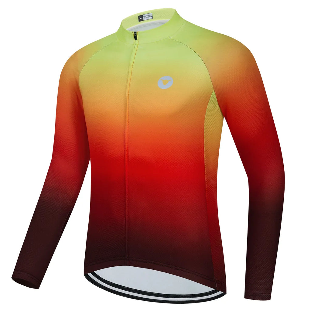 Men Cycling Jersey Jersey 2023 Bicycle Team Cycling Shirts Long Sleeve Bike Wear Summer Premium Bicycle Clothing-WAYBIKER