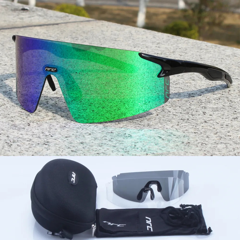 NRC Brand Cycling Sunglasses UV400 TR90 Sports Bicycle Glasses MTB Mountain Bike Fishing Hiking Riding Eyewear for Men Women-WAYBIKER