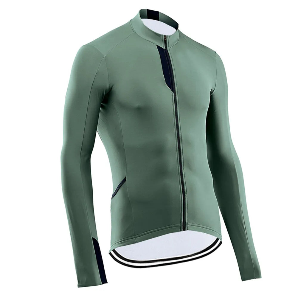 Spring Men's Long Sleeve Sportswear Cycling Jersey Bicycle Autumn Clothes Bike Mountain Bike Shirt Quick Dry Tops Comfortable-WAYBIKER