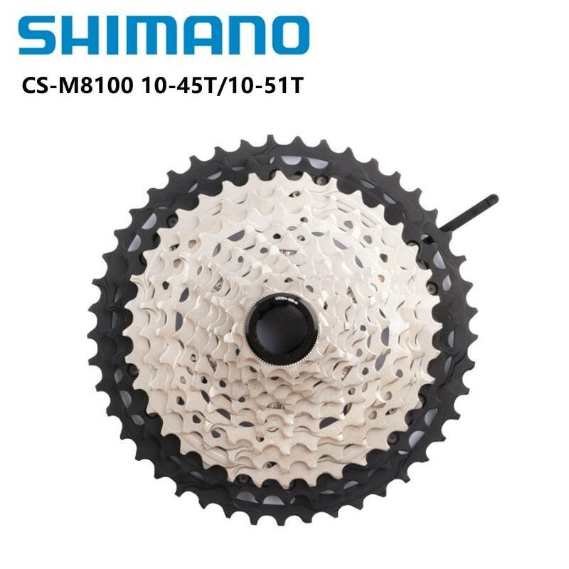 Shimano DEORE XT Series CS-M8100 Cassette 12s For Mountain Bike Riding Parts Original 12 Speed 10-51T 10-45T-WAYBIKER